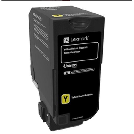 Lexmark CS720DE GSA LW TAA Yellow Return Program Toner Cartridge LEX74C00YG